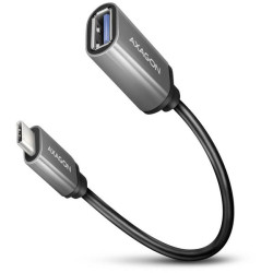 AXAGON RUCM-AFAC USB-C Adapter 1 USB 3.2 Gen1 port 0.20 m black plastic