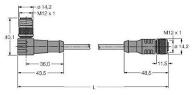 Turck 6914245 Złącze konfekcjonowane czujnika/aktuatora 1 szt.
