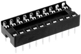 Connfly DS1009-20AT1NX-0A2 Podstawka pod układy scalone Wymiary siatki: 2.54 mm Ilość styków: 20 1 szt. tuba