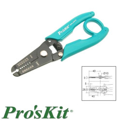 Ściągacz izolacji precyzyjny, AWG 30-20, 156mm, 8PK-3001D Proskit