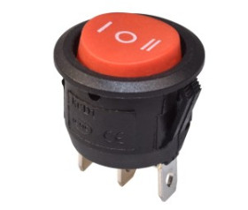 Przełącznik SMRS103R 3-pozycje czerwony