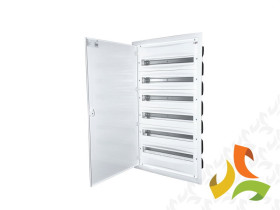 Rozdzielnica podtynkowa 144 modułowa 6x24M drzwi metal IP40 ERP24-6 001101297 ETI