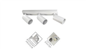 Lampa Spotlight Fargo 3Xgu10 Biała