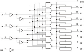 Automotive, 5V 8:1 one-channel general-purpose analog multiplexer