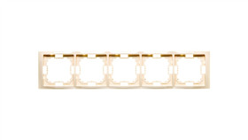 Simon Basic Neos Ramka Pięciokrotna Beżowy Bmrc5/12