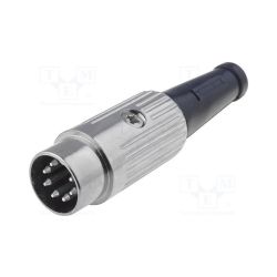 Wtyk DIN 7p 270st. na kabel metal / 610-0700