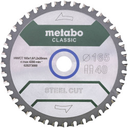 Metabo 628273000 Classic circular Saw blade 165x20mm 40 cogs