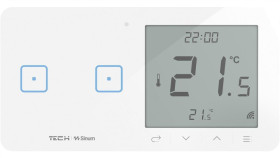 Sinum Wsr-02L Regulator Pokojowy + Włącznik Dwupolowy Lewy Kolor Biały