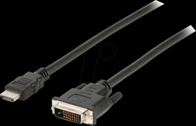 CCGB34800BK30 Cable HDMI male > DVI-D 24 +1 male, 3 m