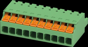1491355 PCB connector, 10-pin, spacing: 5.08 mm, Push-X