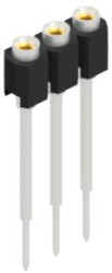 Socket header, 3 pole, pitch 2.54 mm, straight, 10040740