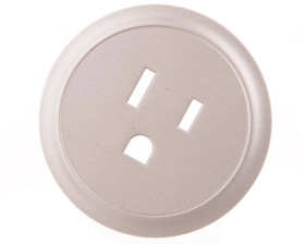 CELIANE Plakietka gniazda 2P+Z pojedynczego Euro/USA tytan 068437