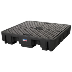 Sealey DRP18 Barrel Bund Polyethylene 1380 x 1290 x 280mm 4 Drum