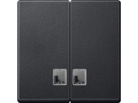 MERTEN Klawisz System M podwójny duże okienko antracytowy MTN437514 SCHNEIDER ELECTRIC
