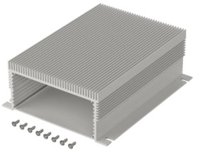 Aluminum enclosure kit, (L x W x H) 105 x 160 x 48 mm, natural, IP40, 97418160.HMT1