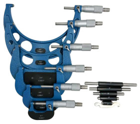 Mikrometr, typ: Zewnętrzny, dokł. ±0.001 in, rozdz. 0.0001 in, zakres: 0 →6 cala, Jednostki brytyjskie