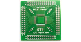 TQFP100 SMD to Through Hole breakout board - ETT