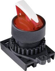 TRU COMPONENTS TC-9860148 S2SRN-L5R Przełącznik ścienny blokada czerwony 2 x 60 ° 1 szt.