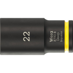 Wera 05005562001 8790 B Impaktor Deep Socket With 3/8&quot; Drive 22 x 63mm