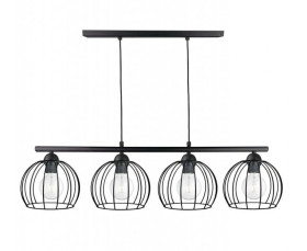 Lampa wisząca nowoczesna 4xE27 BACCA BLACK LONG