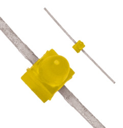 LED, THT, Żółty, 2-Pin, 2 V, 90°, Broadcom