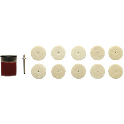 Draper 08958 Polishing Wheels Set for D20 Engraver/Grinder (12 Piece)