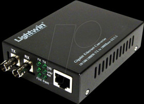 LWC 10/100/1000 SM20 ST Media converter 1000Base-SX singlemode, ST, 20 km