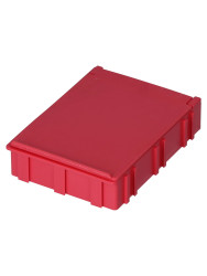 Skrzynka z przegródkami l. przedziałów: 1 szerokość: 63mm wysokość: 21mm głębokość: 85.3mm SB Czerwony