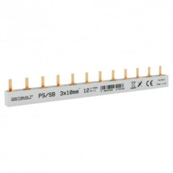 Szyna łączeniowa sztyftowa PS/SB obustronnie izolowana 3-fazowa 12-modułowa 10mm2 DV 9436
