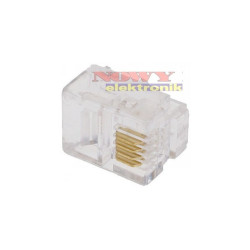 Wtyk tel. 1060-6P4C RJ11 szeroka