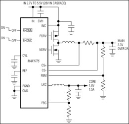 Dual-Output Step-Down DC-DC Converter for PDA/Palmtop Computers