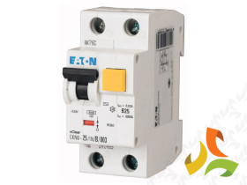 Wyłącznik różnicowoprądowy z członem nadprądowym C 25A 1P+N 6kA 30mA typ AC CKN6-25/1N/C/003-DE 241449 EATON