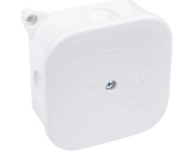 Puszka n/t hermetyczna pusta 85x85x40mm IP42 bez wkładu biała PO 75p 83011006