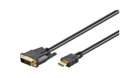 Hdmi-Dv020g.050 Kabel Hdmi 1.4 Dvi-D (18+1) Wtyk,Hdmi Wtyk 5M Czarny