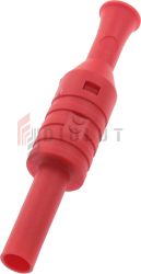 Gniazdo bezp. 4mm na przewód 1063-R 24A CAT III 1000V