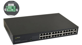 Switch PoE 24-portowy S124WP bez zasilacza do 24 kamer IP