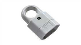 Gniazdko Gniazdo Przenośne Płaskie Z Uchwytem 2.5A 250V Białe Gn-11