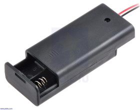 Pololu 2-AA Battery Holder, Enclosed with Switch