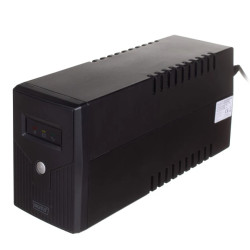 Zasilacz awaryjny UPS Line‑Ineractive LED 600VA/360W 1x12V/7Ah AVR 2xSCHUKO USB RJ11 DN‑170063