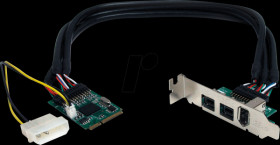MPEX1394B3 PCIe-Card 3 Port 1394a, 1394b Firewire