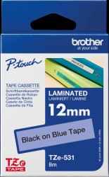 TZE-531 Tape cartridge, 12 mm, black/blue