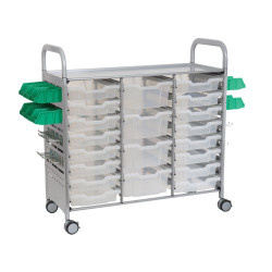 Callero Plus STEAM Activity Treble Trolley &amp; Translucent Gratnells Trays