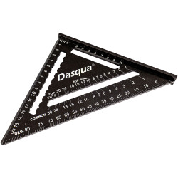 Dasqua 1804-0705 Rafter square Blue Aluminium 90° Goniometers Protractors
