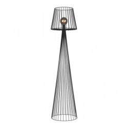 Lampa stojąca czarna, druciana, industrialna z serii SOUL BLACK K-4643 Kaja Lighting