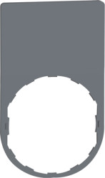 Label holder, 30 x 50 mm, without sign, for Harmony XB4/XB5, ZBYP6101C0