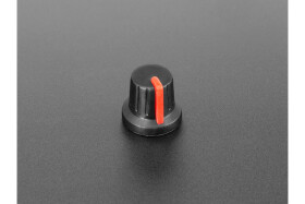 Adafruit Potentiometer Knob - Soft Touch T18 - Red