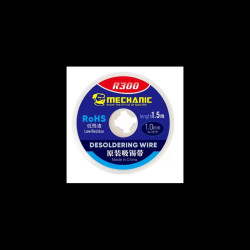 Plecionka do usuwania cyny Mechanic R300 1mm (taśma rozlutowująca)