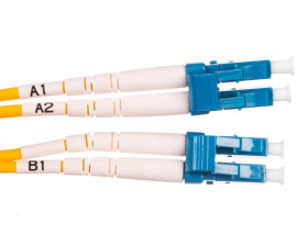 Patch cord światłowodowy LC/LC duplex SM 9/125 OS2 2m LS0H żółty DK-2933-02