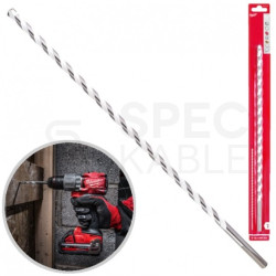 Wiertło uniwersalne 10x400mm z uchwytem sfazowanym i końcówką TCT MILWAUKEE