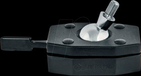 9-281-SW Ball joint quick clamp, with screw, 40 mm Ø, black